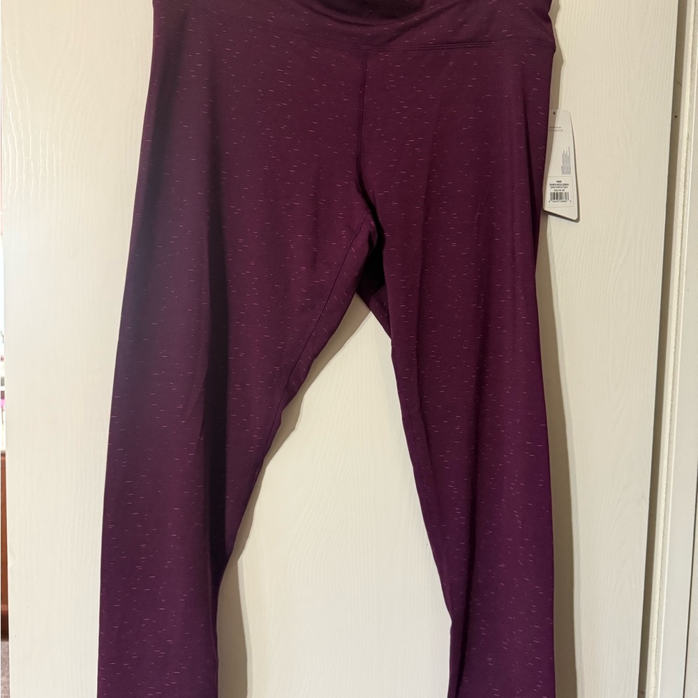 Danskin Dark Plum Speckled Leggings